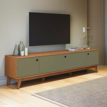 Imagem de Rack Kappesberg 3 Portas Canela Verde Frevo 218cm