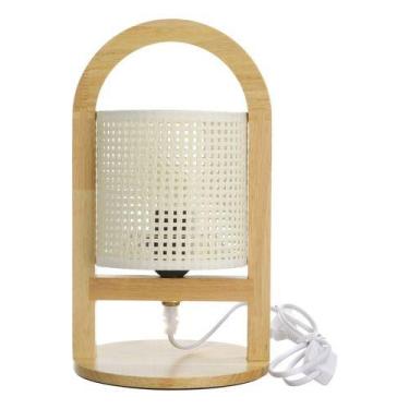 Imagem de Luminária De Mesa Abajur Madeira Decoração Para Quarto Sala Bar - PGB,