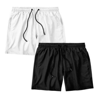 Imagem de Kit 2 Short Masculino Bermuda Praia Academia Treino Esporte - Trendixx