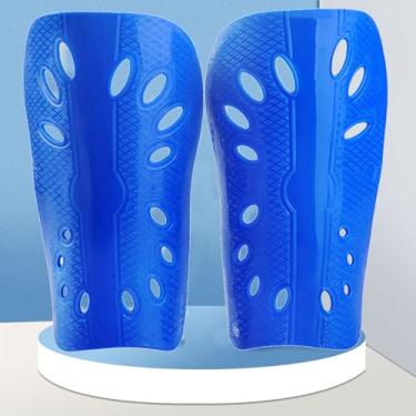 Imagem de Caneleiras de futebol pequenas - azul - pacote com 2