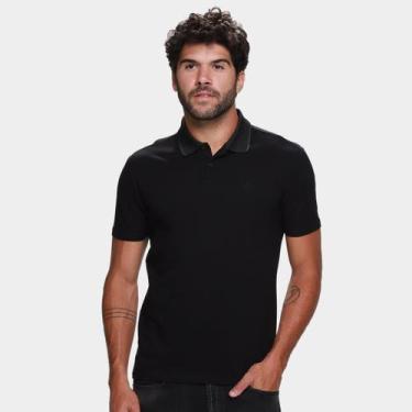Imagem de Camisa Polo Ellus Clássica Masculina, Preto, G
