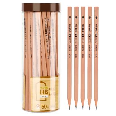Imagem de Conjunto de lápis de grafite, 14 peças HB com lápis hexagonal de madeira