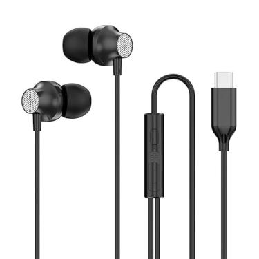 Imagem de Fones de ouvido intra-auriculares USB C compatíveis com Samsung Galaxy S24 S23Ultra S23 FE A16 A35 fones de ouvido com microfone tipo fone de ouvido estéreo