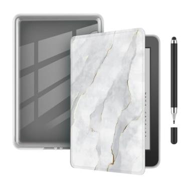 Imagem de Akacy Capa fina e leve, transparente e macia com estampa pintada para Kindle Paperwhite de 7 polegadas (Geração 2024), capa à prova d'água Wake/Sleep (19)