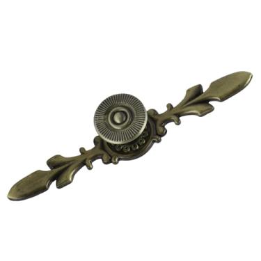 Imagem de RiToEasysports Puxador de Gaveta para Armário, Hardware de Liga de Zinco de 4,72 Polegadas, Botão de Estilo Europeu retrô para Móveis, Caixa de Joias, Caixas de Madeira, Design Elegante e Fino Com 4