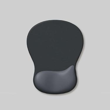 Imagem de YOWKA Mouse Pad com descanso de pulso, mouse ergonômico com suporte de gel, base antiderrapante, preto (carvão)
