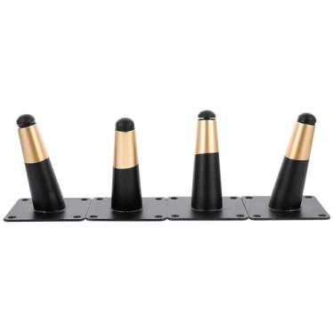 Imagem de 4pcs Adjustable Metal Table Legs with Plating Sturdy Iron Sofa and Cabinet Support Feet Furniture Replacement for Table Couch Tv Cabinet Bathroom Vanity