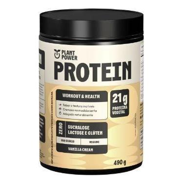 Imagem de Proteína Vegetal Plant Power 490g - Sabor Vanilla Cream, Chocolate Dre