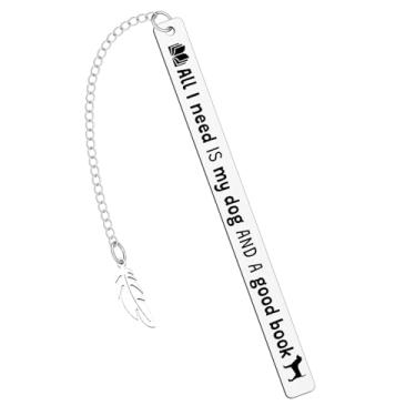 Imagem de Marcador de livro para cães para leitura de mulheres, presentes engraçados fofos para donos de cães, amantes de livros, amigas, presente de volta às aulas