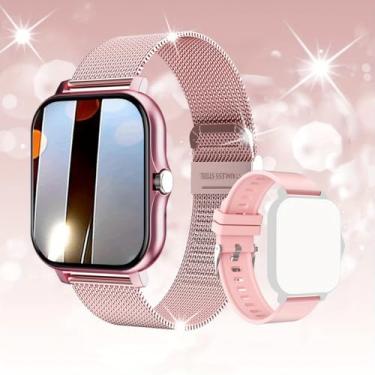 Imagem de Relógio Y13 com Medidor de Passos Ritmo Cardíaco Pressão Arterial Monitoramento Saúde Pulseira Dupla Pulso Esportivo Multifuncional Celular para Homens e Mulheres