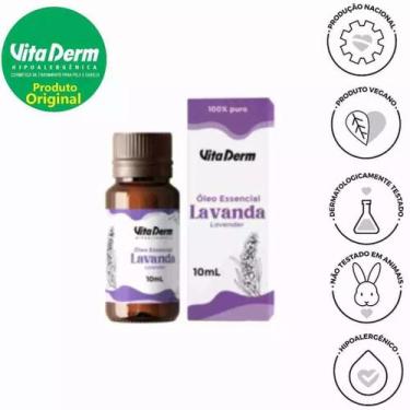 Imagem de Óleo Essencial de Lavanda 10ml - Vita Derm - Aromaterapia e Cuidados P