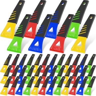 Imagem de Frienda 100 peças de raspador de gelo para para-brisa de carro, ferramentas de remoção de gelo de neve e gelo para janelas de carros e caminhões