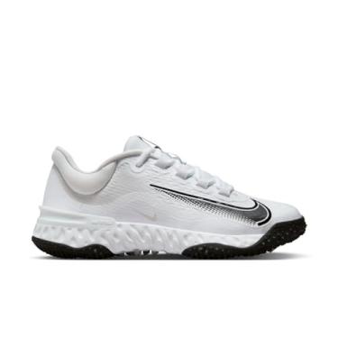 Imagem de Nike Tênis feminino de softbol Nike Alpha Huarache Elite 4 Turf, Branco/preto fóton poeira, 38