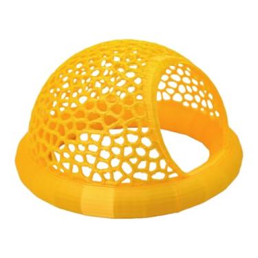 Imagem de Fxzqgnh Toca Flutuante para Camarão Betta, Alimentador Flutuante, Ornamento, Rede Decorativa para Aquário, Rede para Peixe Betta em Aquário de Pesca, Amarelo