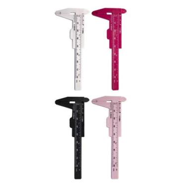 Imagem de Kit 4 Paquímetro Profissional Design De Sobrancelhas Medidas - Arte Se