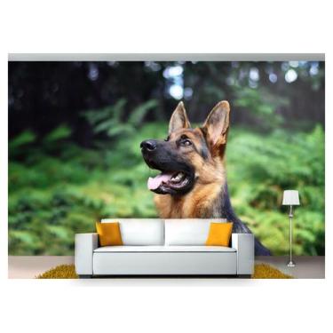 Imagem de Papel De Parede Animais Cachorro Partor 3D Anm176 - Você Decora