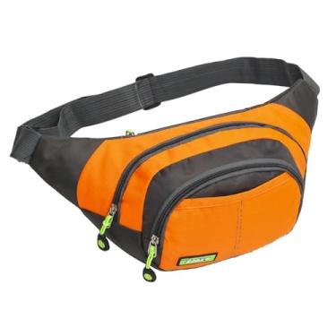 Imagem de Bolsa de cintura masculina com alça ajustável – bolsa transversal e quadril para viagens, viagens, caminhadas, corrida – bolsa de cinto minimalista para telefone, carteira, chaves