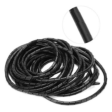 Imagem de Fafeicy Cabo Espiral Flexível, Ferramenta Prática Com Organizador de Cabo Flexível de PVC Φ8mm 10M, para Fiação Em Sala de Informática, Oficina, Vida Doméstica, Acabamento de Chicote de Fiação de