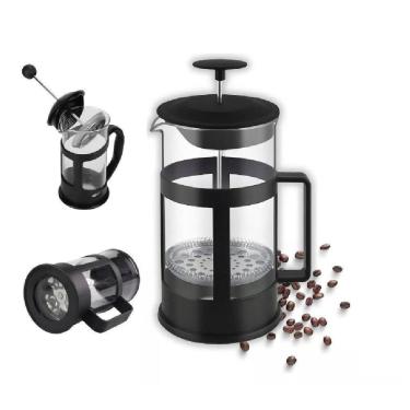 Imagem de Cafeteira Francesa Prensa Chaleira Vidro Cremeira Cafe Cha Capuccino Bule French Press 300ml