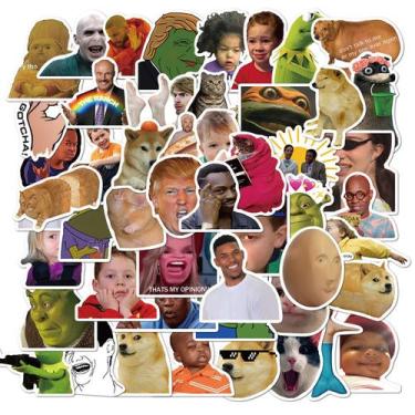 Imagem de Pacote de adesivos Internet Celebrity Expression, 50 unidades - yiweis