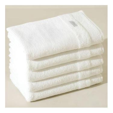 Imagem de Kit 5 Toalha De Banho Branca Grande Hotel Spa 500g M. Tereza - Fabi En