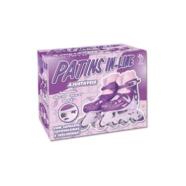 Imagem de Patins 4 Rodas Ajustáveis Fenix Roxo