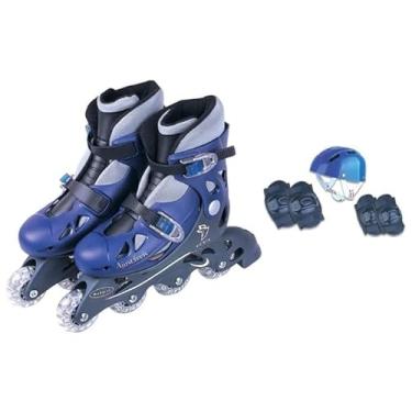 Imagem de Patins 4 Rodas Ajustáveis Fenix Azul
