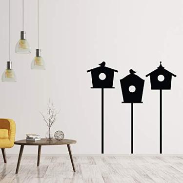 Imagem de Adesivo de Parede Casas de Pássaros Cobrem 120x117cm