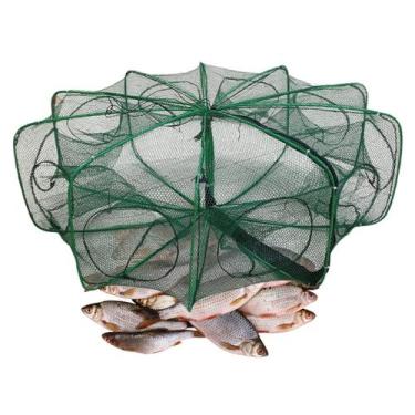 Imagem de Armadilha Covo Peixe Pesca 10 Furos Isca Camarao Robalo Corvina Lambar