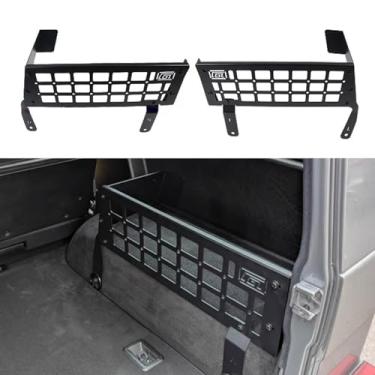 Imagem de Para Mercedes-Benz G-Class G500 G55 2004-2017 Painel de Armazenamento Modular Prateleira Traseira Bagagem Bagagem Painel Molle Organizador de Porta-malas Liga de Alumínio (Caixas de Armazenamento L