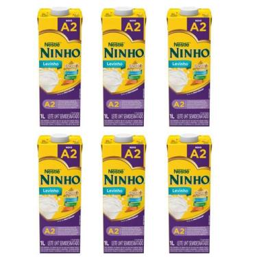 Imagem de Kit 6 Leite Ninho Semidesnatado A2 1L - PIRACANJUBA