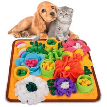 Imagem de Oliumt Tapete Snuffle para cães, tapete para cheiro, tapete de alimentação lenta para gatos e coelhos pequenos - ajuda a aliviar o estresse e treinamento - Estimule as habilidades de forrageamento do