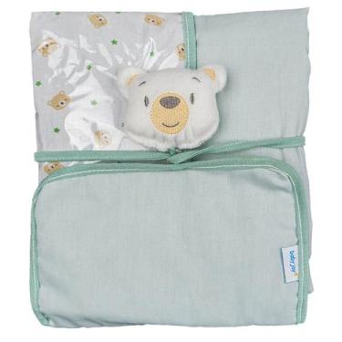 Imagem de Trocador de Fraldas Portátil para Bebê Baby Joy Fábula, Ursos