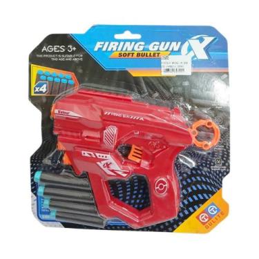 Imagem de Pistola Lança Dardos Vermelha Domni