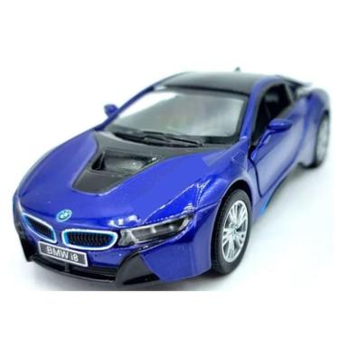 Imagem de Miniatura Carro I8 Ferro Coleção Abre Portas Pneu Borracha