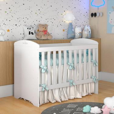 Imagem de Berço Mini Cama Carolina Baby Eloa 3 em 1 com Suporte para Mosquiteiro e 133cm de Largura