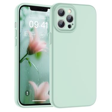 Imagem de SUPFINE Capa para iPhone 12 Pro Max, silicone líquido premium com forro de microfibra macio antiarranhões [proteção de câmera atualizada] Capa protetora fina à prova de choque para homens, mulheres e