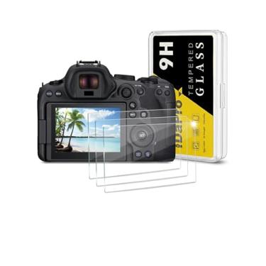 Imagem de iDaPro Protetor de tela para Canon EOS R6 Mark II [pacote com 3] vidro temperado