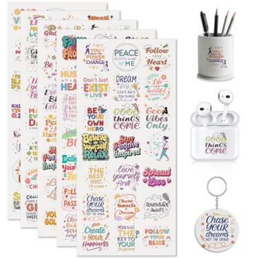 Imagem de Dorsbaby Mental Health 105 peças UV DTF envoltórios de copo para chaveiros AirPods, decalques de telefone para fones de ouvido Bluetooth, mini copos, cadernos
