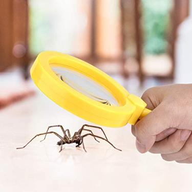 Imagem de GLOGLOW Lupa Kids Lupa Com Suporte, Ampliação 3X, Ferramenta Científica Educacional de Plástico para Observação de Insetos, Necessidades Diárias de 8,1 X 4,4 Polegadas