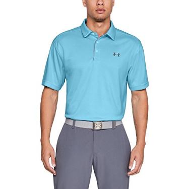 Imagem de Camisa polo masculina Under Armour Tech Golf, Venetian Blue (448)/Graphite, Small