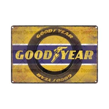 Imagem de Placa Decorativa Vintage Retro De Óleo De Motor Goodyear Para Decoraçã