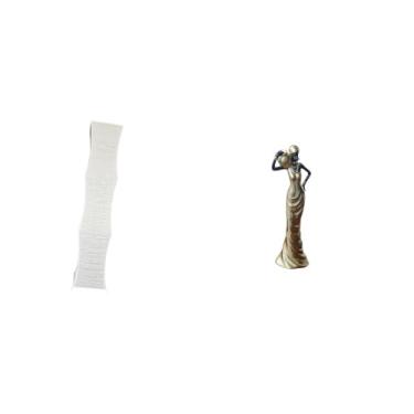 Imagem de Whtkoph Luminária de Chão para Sala de Estar com Cúpula E Escultura de Figura Feminina Tribal Africana. Ornamento de Mesa Vintage, Estatueta Decorativa para Q