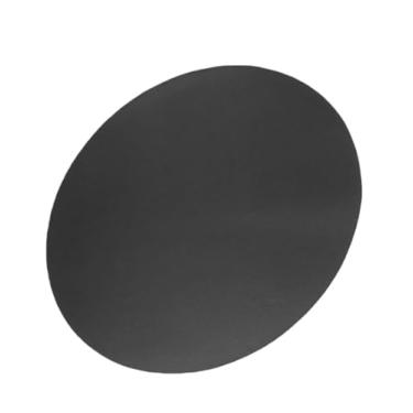 Imagem de Kit Jogo Americano Couro Redondo Retangular Orgânico Mesa Posta Jantar Porta Copos Porta Guardanapo 30cm, 38cm, 45m para Jantar e Churrasco Brasileiro(Redondo - Grafite,10)