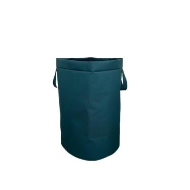 Imagem de Cesto Dobrável Grande 48L/75L Organizador Multiuso para Roupa Suja e Objetos Domésticos(48L - Verde Petróleo)