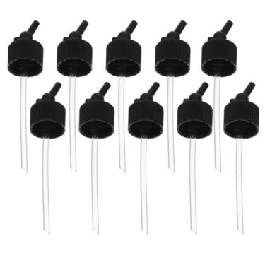 Imagem de Tofficu 10 peças acessórios de garrafa de aerógrafo tampa de adaptador de pistola de pulverização angular para garrafas de tinta tampa adaptador de frasco de aerógrafo