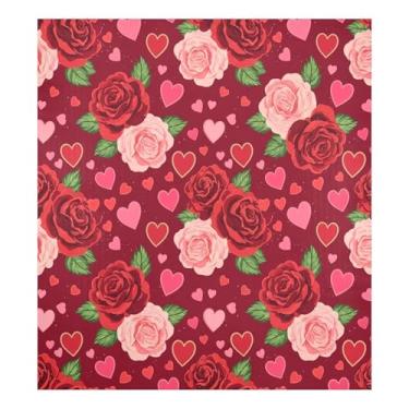 Imagem de Blueangle Capa magnética para lava-louças rosa dos namorados, decoração da capa da máquina de lavar louça, adesivos de eletrodomésticos, adesivos de eletrodomésticos, 58 cm C x 66 cm adesivo magnético