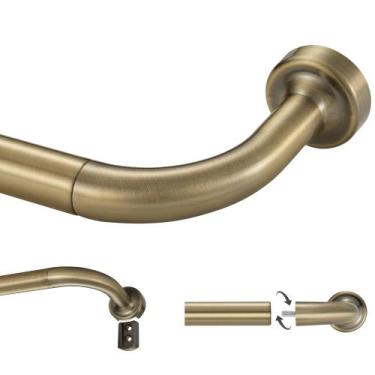 Imagem de Varão de cortina Lwiiom Antique Bronze 70-140 cm com discos de 2,54 cm