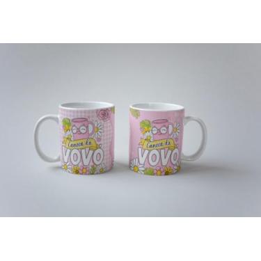 Imagem de Caneca Do Vovô Caneca Da Vovó Pocerlana Personalizada 325ml (VOVÓ)