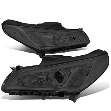 Imagem de DNA Motoring Substituição de faróis de projetor HL-OH-HSON15-SM-CL1 estilo de fábrica para Sonata 15-17